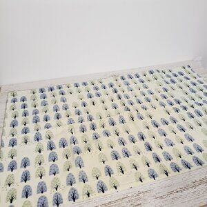 Eddie Bauer HOME  Standard Flannel Pillow Case   Tree Pattern  / Blue Green